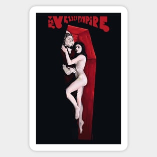 The Velvet Vampire Movie Art Black Sticker